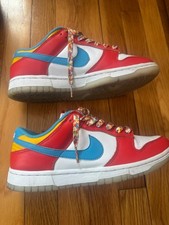 Size 7.5 - Nike Dunk Low x LeBron James x Fruity Pebbles Red