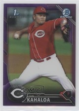 2016 Bowman Chrome Prospects Purple Refractor 217/250 Ian Kahaloa #BCP54 sh7