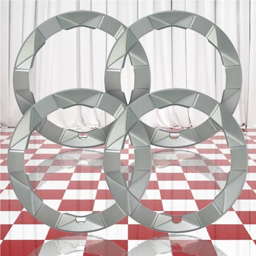 15" Silver Wheel Trim Rings for 2004-2009 Toyota Prius (QTY: Four)