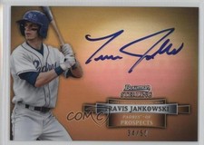 2012 Bowman Sterling Prospect Gold Refractor 34/50 Travis Jankowski Auto k3y