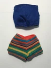 Vintage Barbie PAK Mix n Match KNIT Crop TOP & SHORTS - EXC.   (1963)