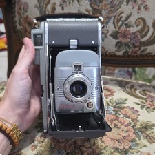 Polaroid Land Camera Model 80 Folding Camera Gray Silver Black