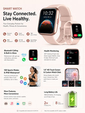 Smart Watch for Women(Answer/Make Call), Alexa Built-in 1.8" Touch Screen, NEW