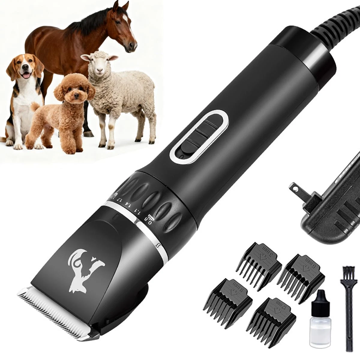 Professional Dog Clippers for Thick Coats - Heavy Duty Pet Grooming Clippers wit
Opens in a new wind