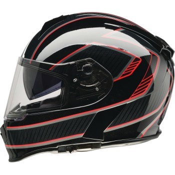 Z1R Warrant Full Face Helmet - Amplify Black/Red- Adult Size Large