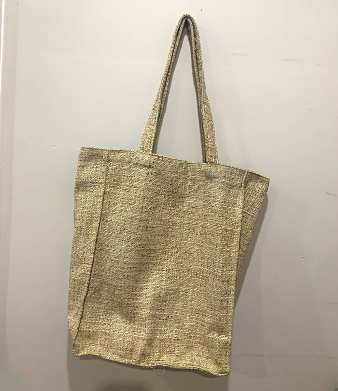 Beige Solid/Plain Tote Reusable Shopping Bag 22 x 22 x 24+ in New