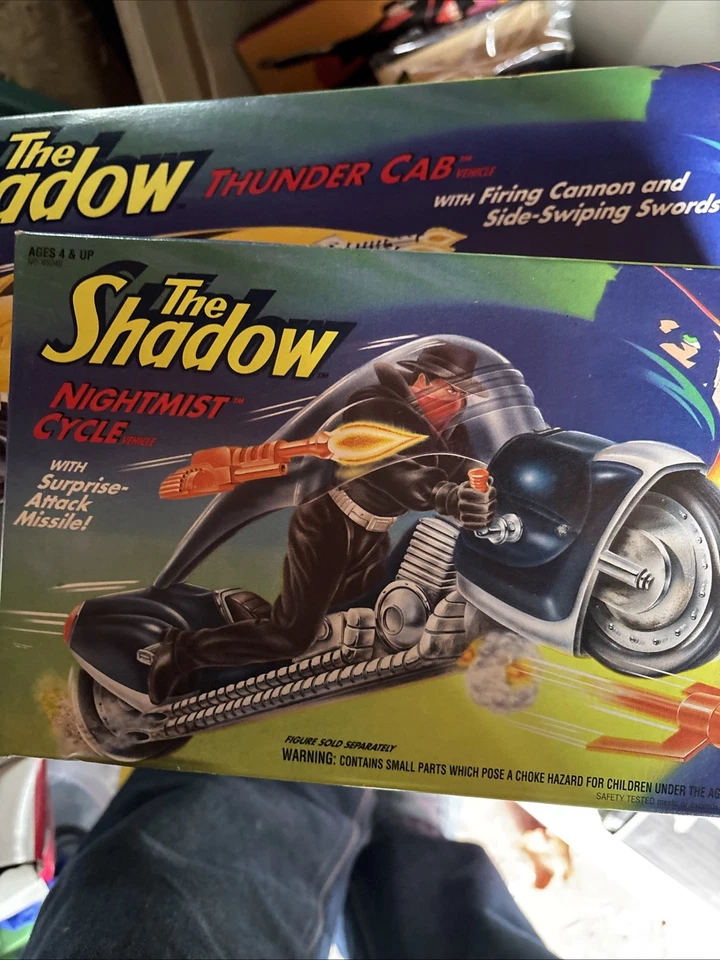 NEW Kenner 1994 The Shadow Nightmist Cycle Vehicle And Thunder Cab Vehicle - image 2 of 4