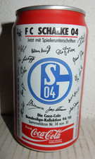 COCA COLA FUSSBALL Dose FC SCHALKE 04   Unterschriften Bundesliga 1994-1995