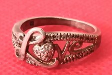 925 Sterling Silver Love Ring Sz.7 / 3.2gr.