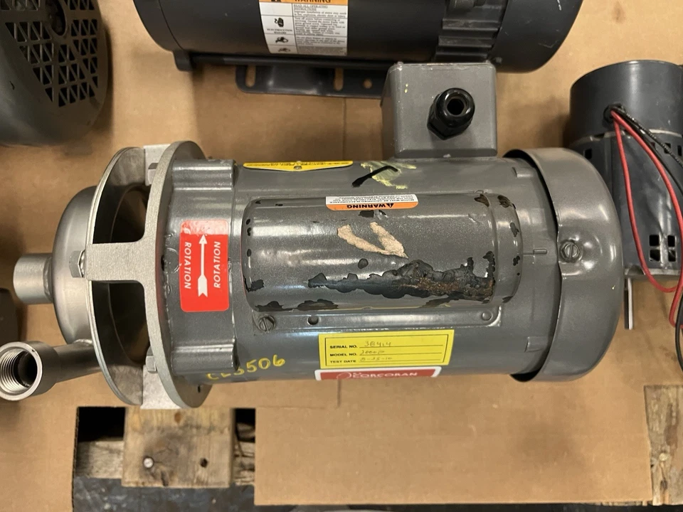 RS CORCORAN,2000D, CENTRIFUGAL PUMP 1"X1-1/2" 3/4HP 3450RPM 1PH - Image 2 of 4