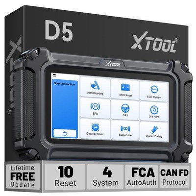 XTOOL D5 Car Code Reader and Reset Tool, Engine ABS SRS Transmission Car Diag...