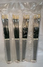 Lot of 12 New LIQUITEX Bristle Flat 265 Brush 6 Paint Brushes