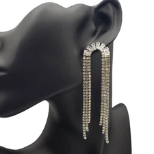 Christian Siriano Rhinestone Waterfall Earrings