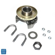 65-72 Chevy 30 Spline 8.875 12 Bolt Rear End Cast Differential Yoke U-bolt Style