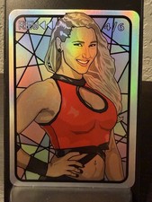 WWE Rhea Ripley Rainbow Foil Serial #’d 4/6 Superstars & Legends 2024 Rewind