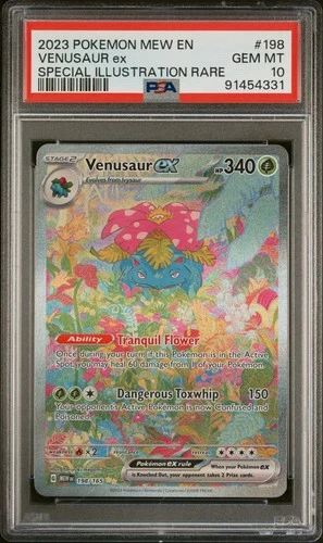 PSA 10 Venusaur EX 198/165 🍃 Special Illustration Rare - Scarlet & Violet 151