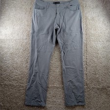Travis Mathew Pants Mens 36x32 Gray Stretch Chino Golf Performance Straight