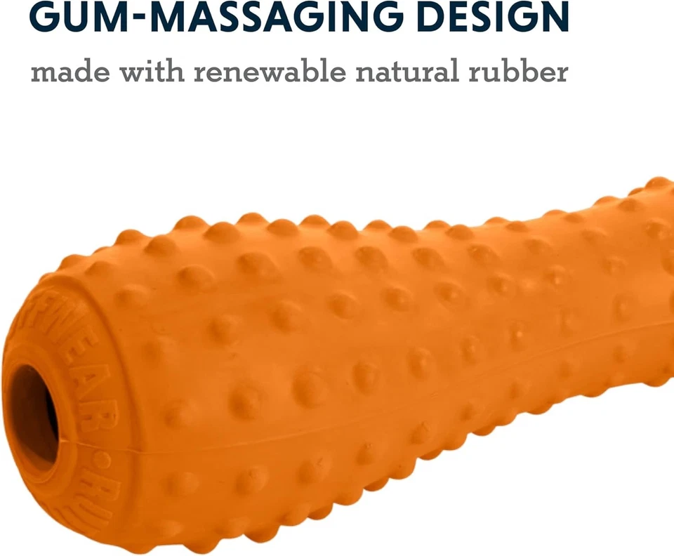 Ruffwear, Gourdo Natural Rubber Throw Toy for Dogs Large, Campfire Orange - Image 3 of 4