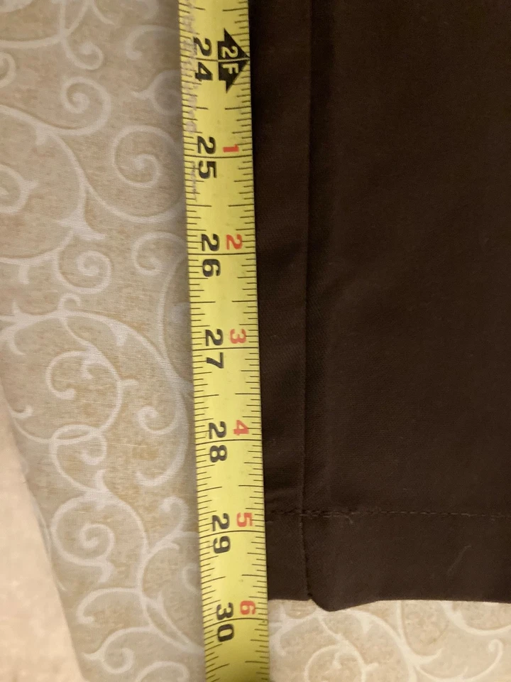 Pantalones de Trabajo Dickies Sarga Pierna Cónica Calce Ajustado Flex Marrón Para Hombres 28x30" Nuevos con Etiquetas Foto 4 de 4