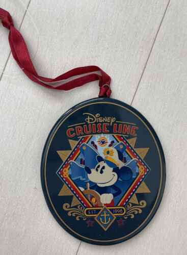 Disney Cruise Line Captain Mickey Ceramic Flat Christmas Ornament