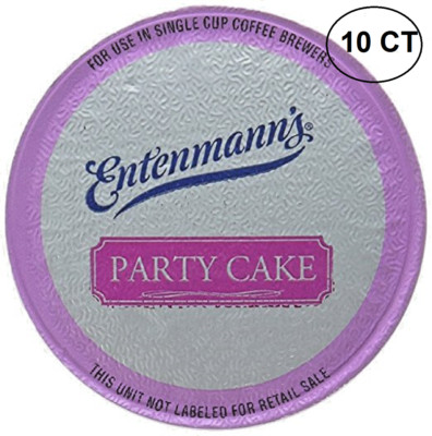 ENTENMANN'S COFFEE K CUPS FOR KEURIG 10 CT  PARTY CAKE