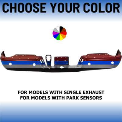 #ad NEW Choose Your Color Rear Bumper For 2009 2018 RAM 1500 2010 2012 RAM 2500 3500 $442.72