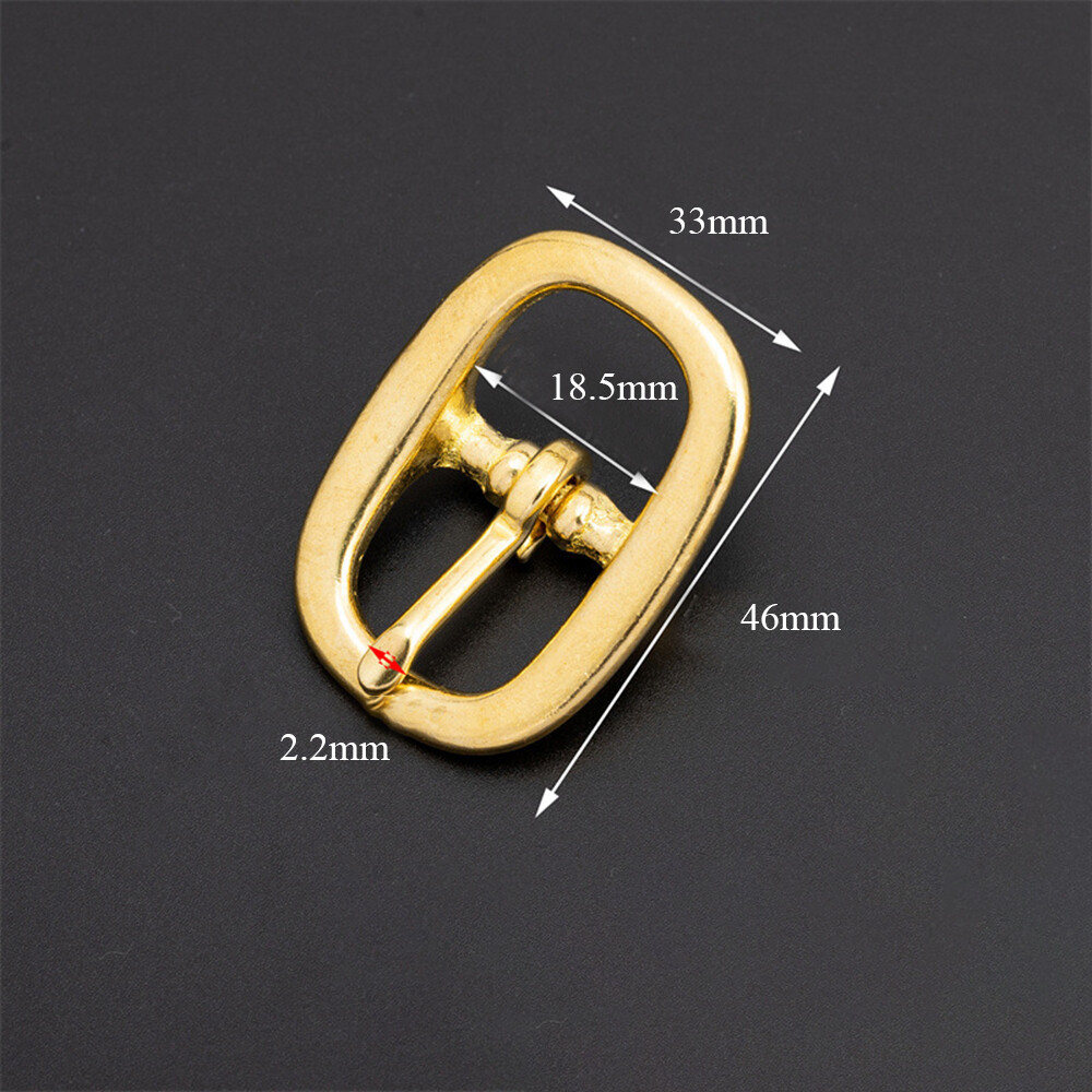 Solid Brass Belt Slider Adjuster Belt Buckle 18.5mm 20mm 26mm 30mm 35mm 38mm