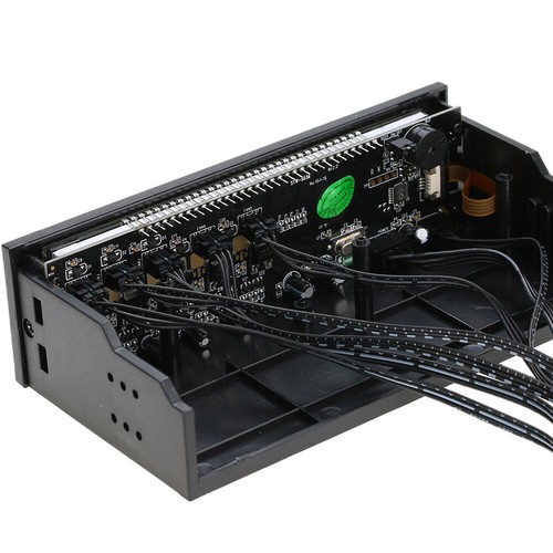 5 Channel Desktop PC Fan Controller Automatic Speed Control LCD Front Panel J0T0 - Picture 5 of 12