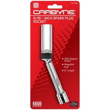 CARBYNE 9/16" Spark Plug Socket - Magnetic Swivel. 3/8" Drive, 6" Overall Len...