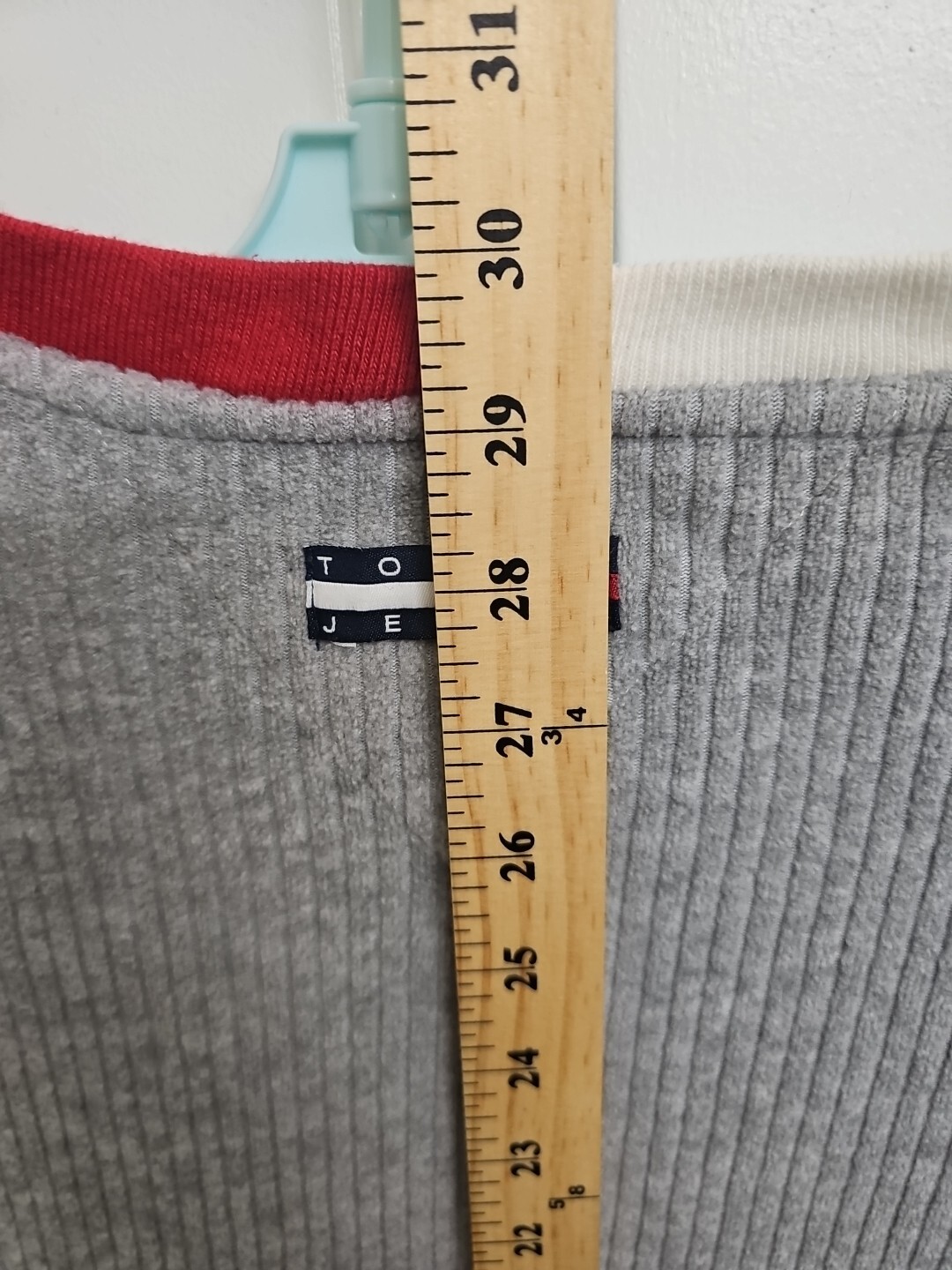 Vintage Tommy Hilfiger Mens M Gray Corduroy Ribbed V-Neck Shirt Long Sleeve thumbnail 12