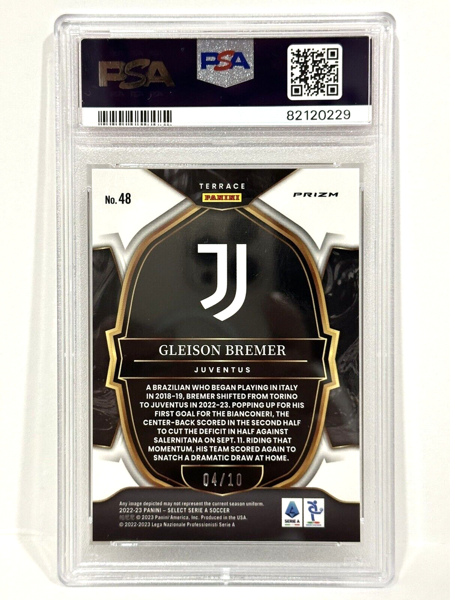 2022-23 Panini Select Serie A Juventus Gleison Bremer Gold Prizm