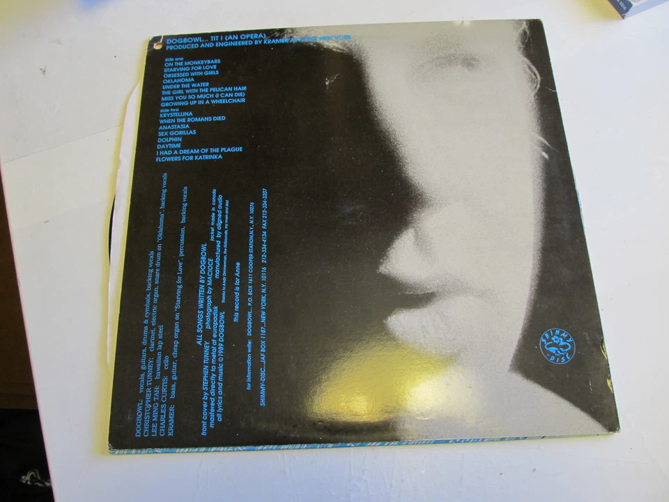 DOGBOWL Tit! An Opera '89 Shimmy Disc stephen tunney LP flan rare oop orig usa!! Foto 2 de 2