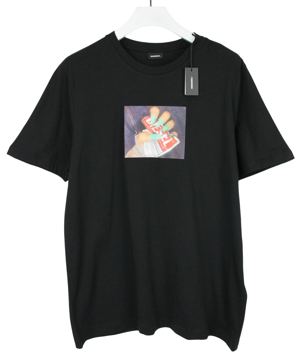 DIESEL T-Just-A36 T-shirt Homme MOYEN Jersey avec Imprimé