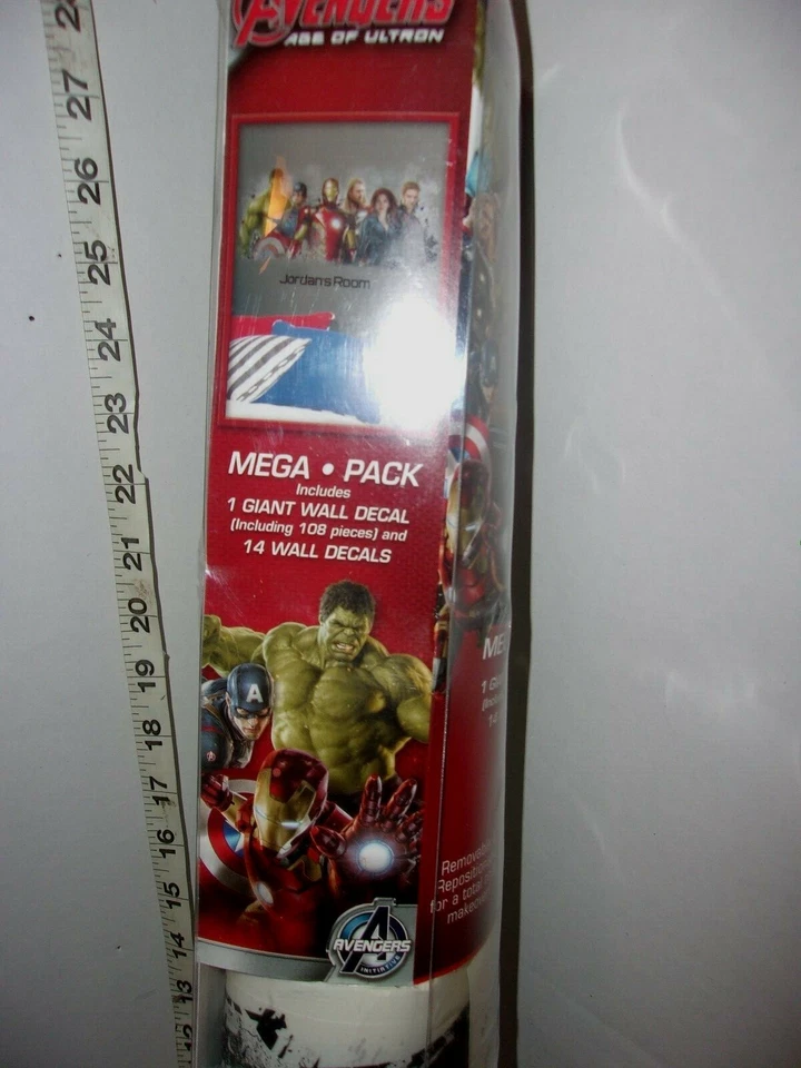 Giant Marvel 16.5 X 39" Marvel Avengers Age Of Ultron, 14 calcomanías más 108 piezas Foto 4 de 4