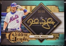 David Wright 2022 Topps Five Star Golden Graphs Green Auto /30