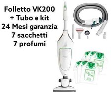 Folletto VK200 LED Sacchetti ORIGINALI Profumi 24M Garanzia + Tubo e ACCESSORI
