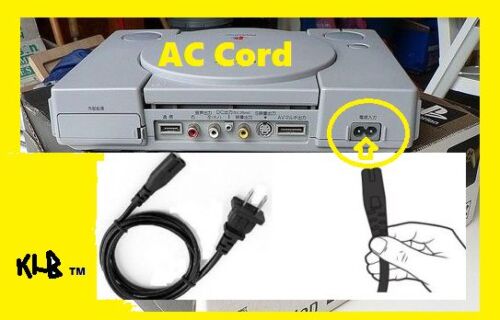 SONY Playstation PS1 PS2 PS3 PSX Sega Dreamcast AC zasilacz kabel - Zdjęcie 1 z 4