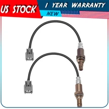 2pcs Front & Rear For 03-07 Honda Accord 2.4L Air Fuel Ratio O2 Oxygen Sensor