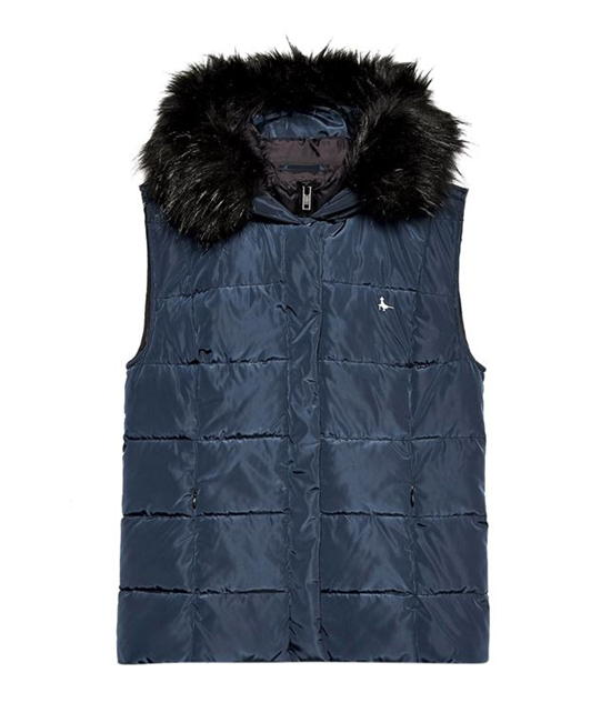 Jack Wills Northaw Padded Gilet Navy Blue Womens Size #REF15
