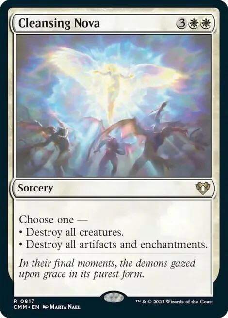 CLEANSING NOVA 817 Commander Masters MTG Magic NM
