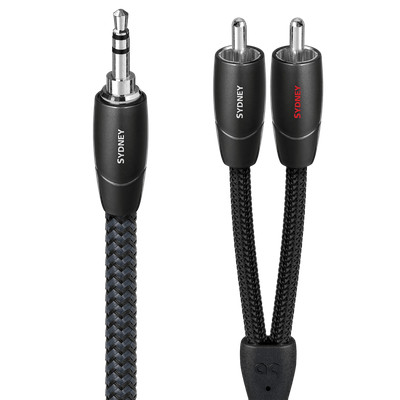AudioQuest Sydney Analog Audio 3.5mm Mini to RCA Cable (0.6 meters)