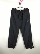 Nike vintage y2k double logo black track pants trousers
