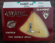Astatic N407-sd - NOS Turntable Stylus Needle, Electro Voice 2646DS 