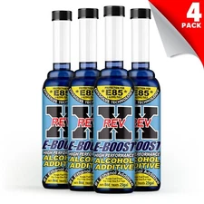 REV X EBoost E85 Gasoline Fuel Additive - 8 fl. oz. (4 pack) - Treat 100 Gallons