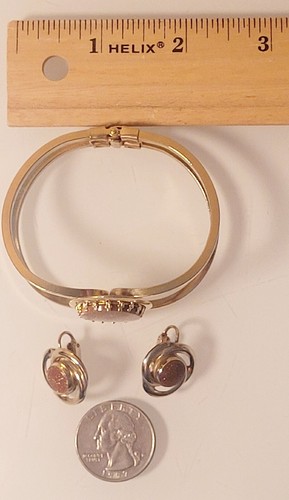 Orecchini e bracciale clip vintage set abbinato MCM - Foto 8 di 11