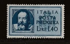 1945 ITALY 1.4 Lire Blue Galileo MNG