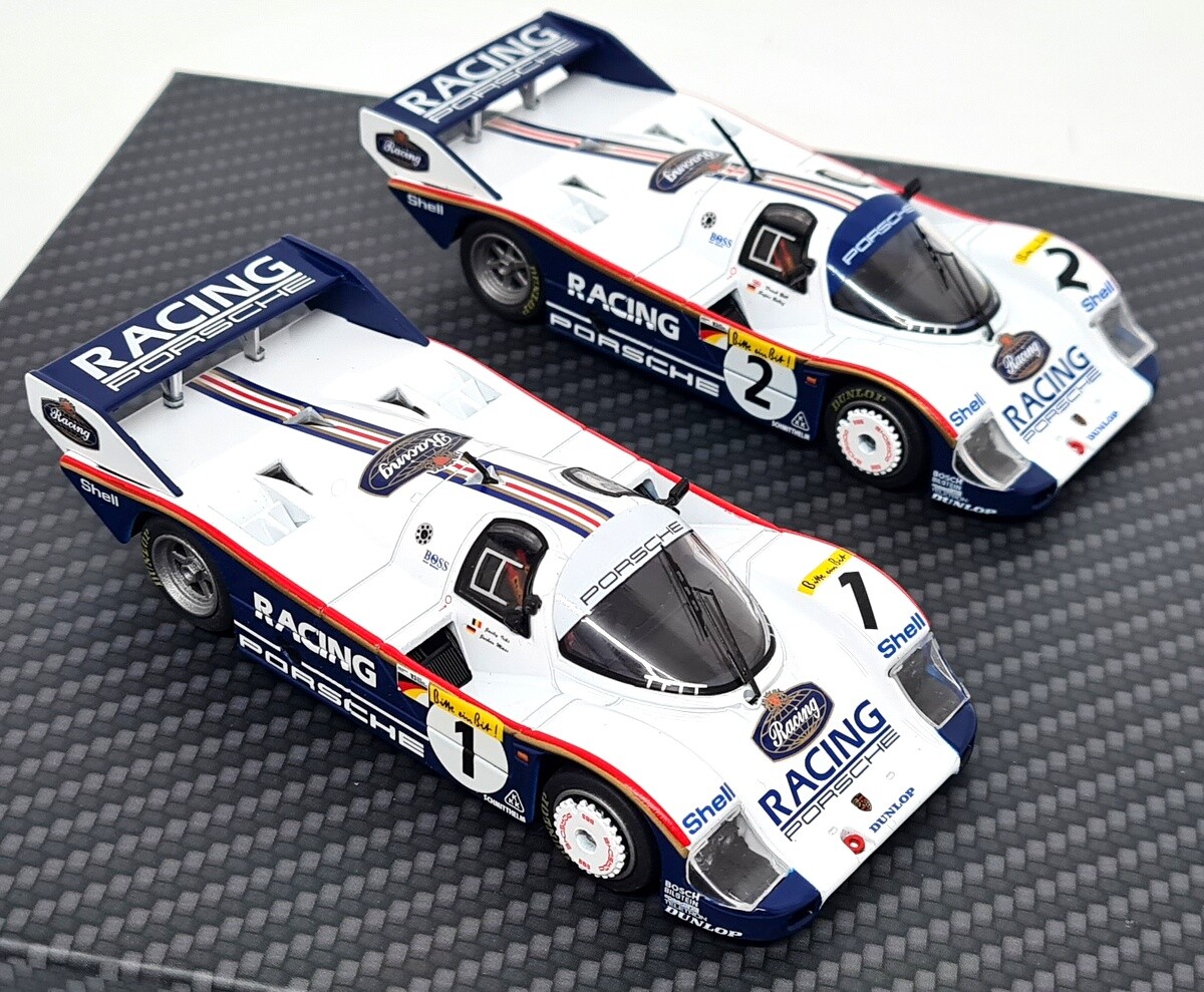 Set Werk83 1/43 Porsche 956K - Nurburgring 1983 - Bellof Bell - Miniature