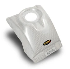 NEW HONDA TRX250R PLASTIC WHITE CARBON FIBER GAS TANK COVER TRX 250R PLASTICS