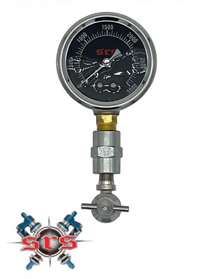 #ad #ad High Pressure Nitrogen Hydraulic Strut Accumulator Test Tool Landing Gear 0 3000 $72.00