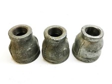 Unbranded 1-1/2" Female x 1" Female Galvanized Reducing Coupling Lot of 3 NOS